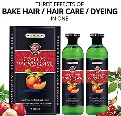 Beaute Blanc Fruit Vinegar Hair Color Gel – Natural Black Hair Color